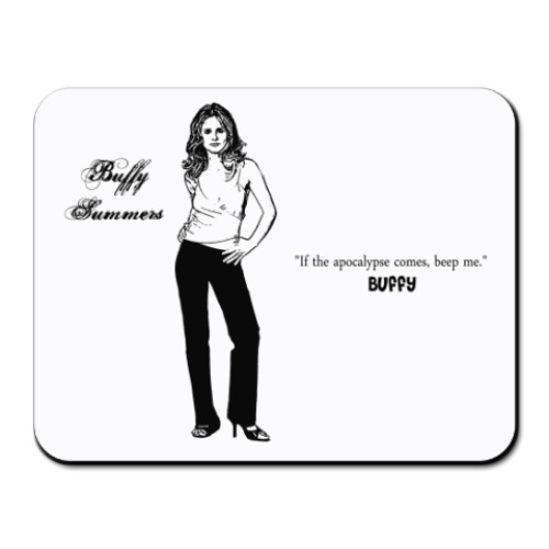 Коврик для мыши с принтом  'Баффи'