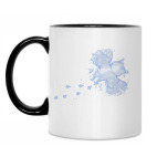 Кружка двухцветная