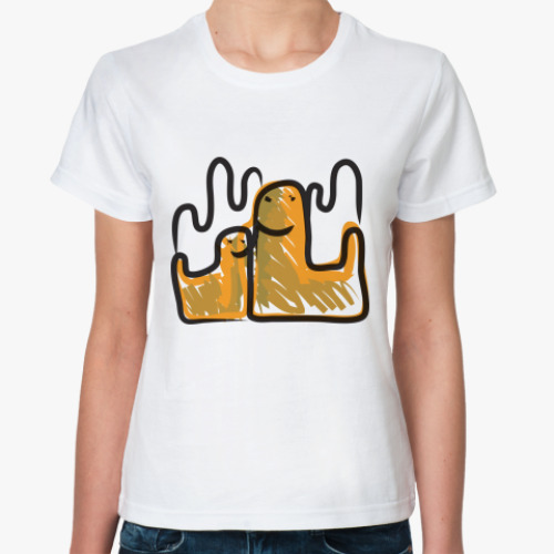 Классическая футболка с принтом Червозавры