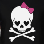 Череп с бантиком