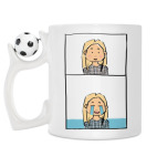 Кружка с футбольным мячиком