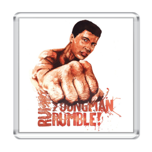 Магнит с принтом Muhammad Ali