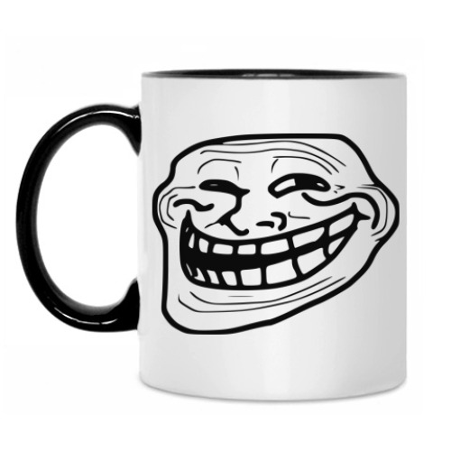 Кружка с принтом  TrollFace