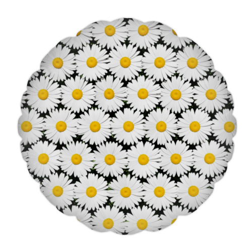 Подушка с принтом Ромашки