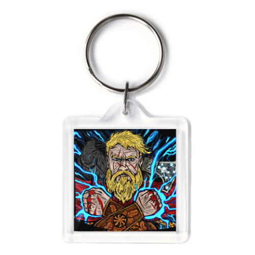 Брелок с принтом Перун