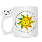 Кружка с футбольным мячиком