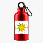 Металлическая бутылка 400 мл UV-DTF