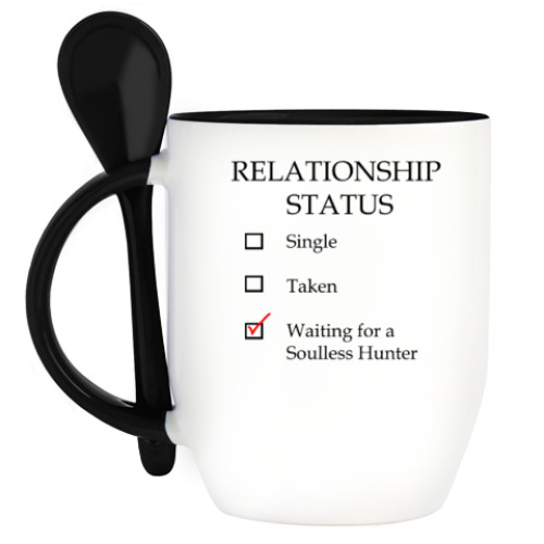 Кружка с ложкой В ожидании бездушного охотника