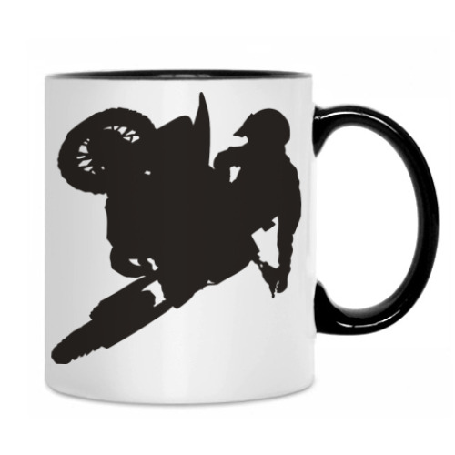 Кружка с принтом Мотокроссмен