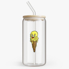 Банка с бамбуковой крышкой