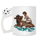 Кружка с футбольным мячиком