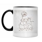 Кружка двухцветная