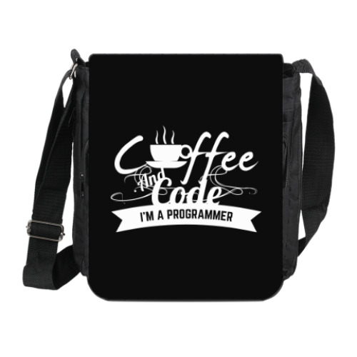 Сумка на плечо (мини-планшет) Программист кофеман