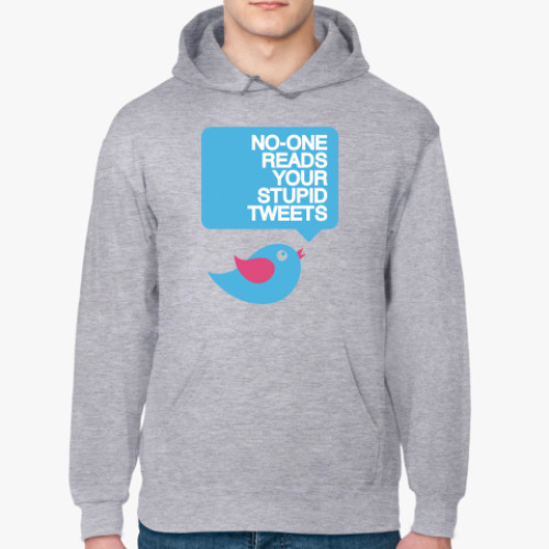 Толстовка худи с принтом Tweets