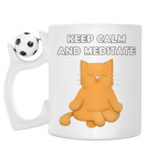 Кружка с футбольным мячиком