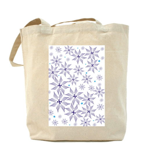 Сумка шоппер с принтом звездный узор