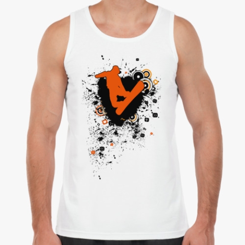 Майка с принтом  Сноубордист