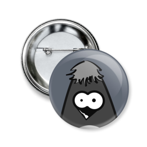 Значок 50мм с принтом Пингвин