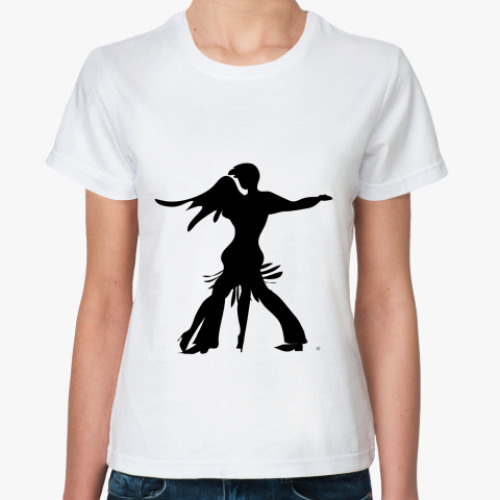 Классическая футболка с принтом  Танго