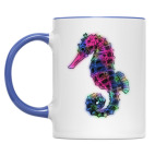 Двухцветная кружка Морской Конек