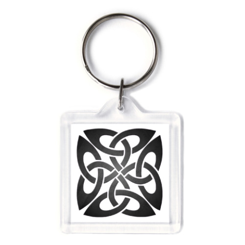 Брелок с принтом Брелок 3,9x3,9 см