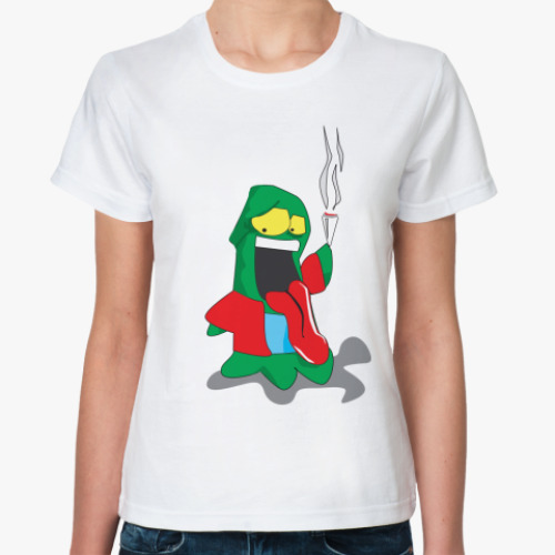 Классическая футболка с принтом монстр