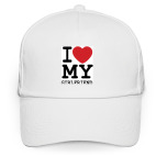 Кепка / бейсболка, белая (печать) I Love My Girl