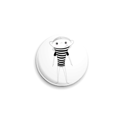 Значок 25мм Дуня полосатая