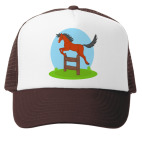 Кепка Trucker (коричневая) Конкур