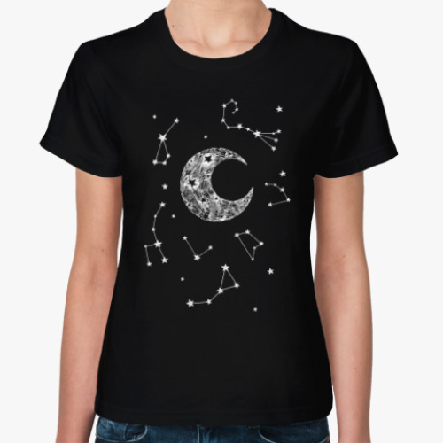 Женская футболка The moon