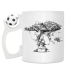 Кружка с футбольным мячиком