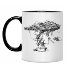 Кружка двухцветная