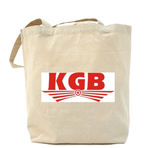 Сумка шоппер с принтом KGB