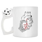 Кружка с футбольным мячиком