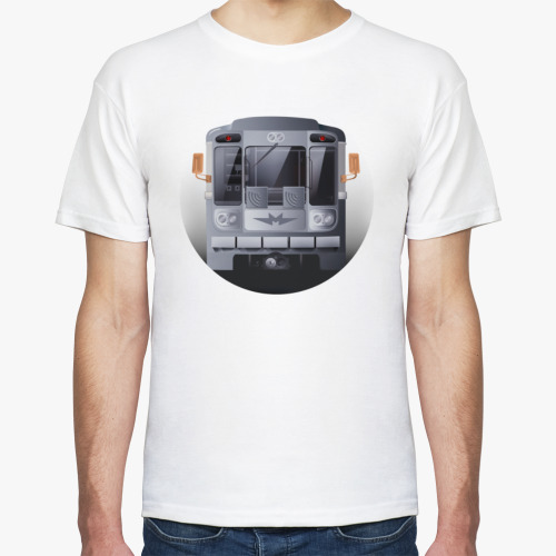 Футболка с принтом Принт по вагона типа 81-717.5 Баку