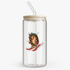 Банка с бамбуковой крышкой