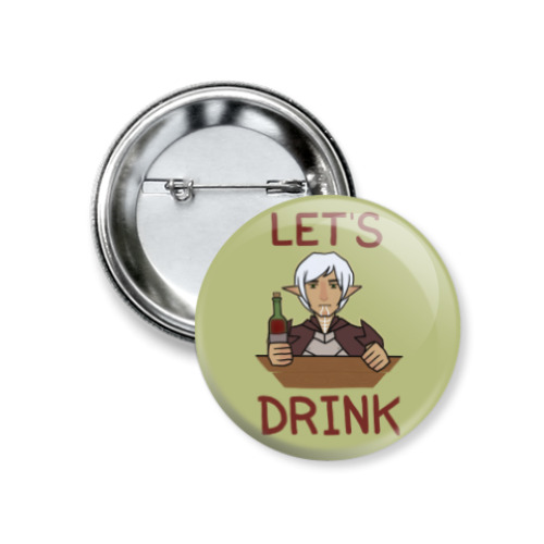 Значок 37мм с принтом Fenris Alco-men