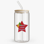 Банка с бамбуковой крышкой