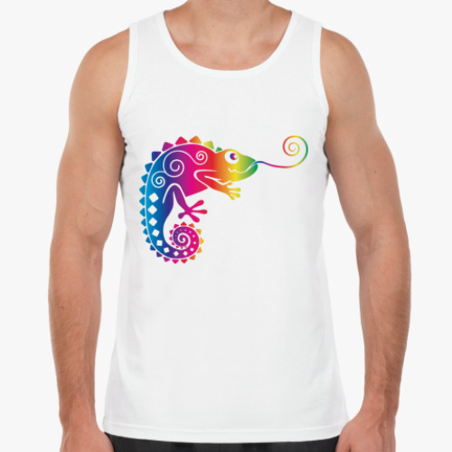 Майка с принтом Хамелеон