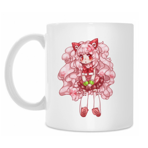 Кружка с принтом Sakura Vocaloid