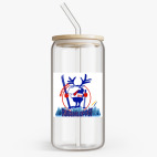 Банка с бамбуковой крышкой