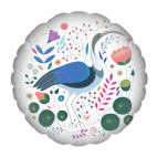 Ибис среди цветов