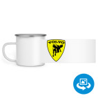 Кружка металлическая белая (круговая запечатка)