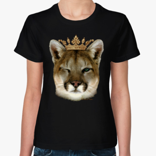 Женская футболка с принтом Пума