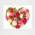 Сердце из роз
