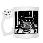 Кружка с футбольным мячиком