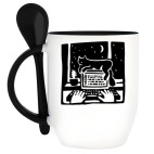 Кружка с ложкой