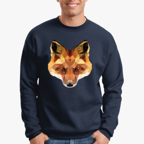 Свитшот Low Poly Fox (Лиса)