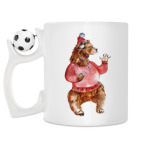 Кружка с футбольным мячиком