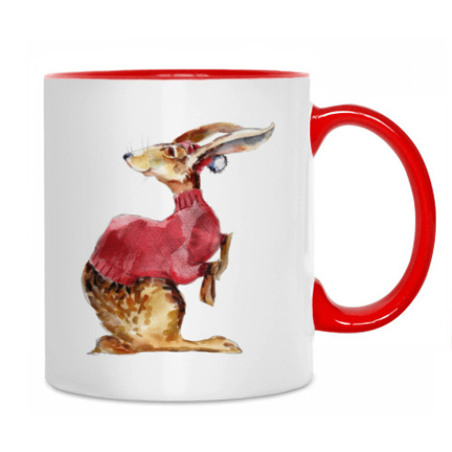 Кружка 'Мишка с зайцем'